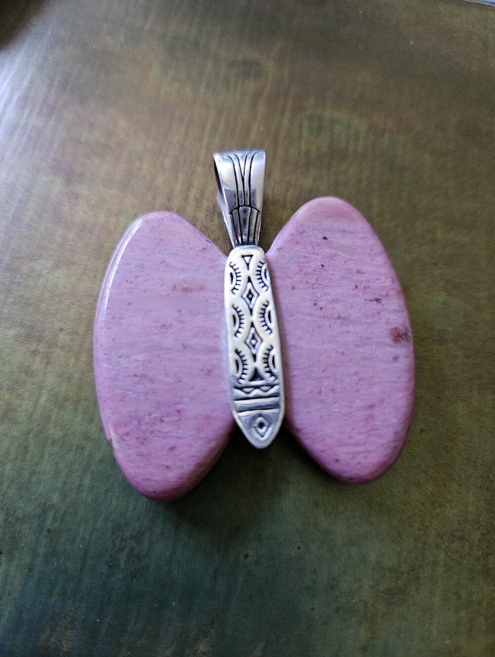 Carolyn Pollack Rhodonite Sterling Silver Pendant